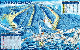 Harrachov - mapa skiarelu