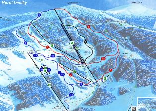 Rokytnice nad Jizerou - mapa skiarelu